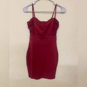 Windsor Short and Sweet Mini Dress sz small in Burgundy
